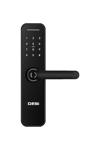 Desi Quic Q005 Akıllı Kilit Uygulama-Parmak Izi-Tuş Takımı-Kart Okuyucu