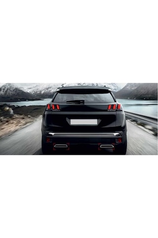 Peugeot 3008 2016 Sonrası Egzos Çıkış Abs Krom Montaj Tip Dolu Tip