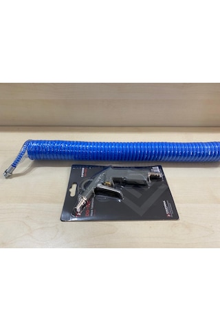 spiral hava hortumu 7,5 metre 5x8+metal hava tabancası