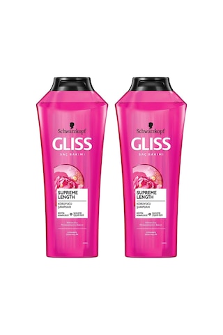 Gliss Supreme Length Uzun Saçlara Özel Şampuan 400 ml x 2 Adet