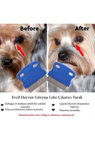 Evcil Hayvan Kedi Köpek Pire Tarağı Ve Köpek Gözyaşı Lekesi Tarağı Bx40