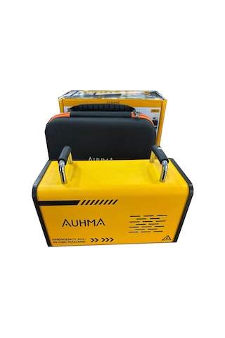 Auhma A8833 16.000 Mah 5'i 1 Arada Akü Takviyeli Şarjlı Hava Pompası Powerbank Dijital Fener & Üfleme Vakum