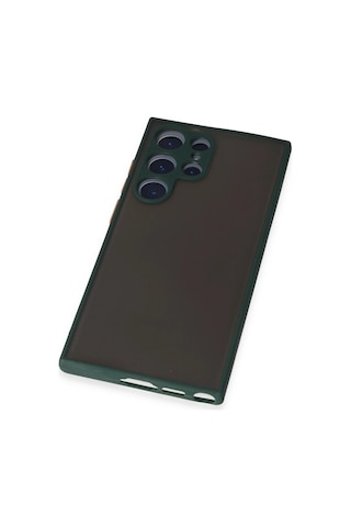 Newface - 585 - Samsung Galaxy S22 Ultra Kılıf Montreal Silikon Kapak - Csmo-tex - - Yeşil