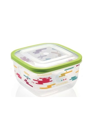 Üçsan 899 Trend Kare Saklama Kabı 3.6 L 22x22 CM Çok Renkli