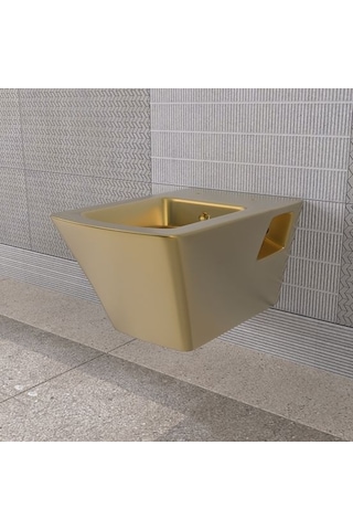 Lucco Loop Asma Klozet İçi Beyaz Dışı Komple Altın