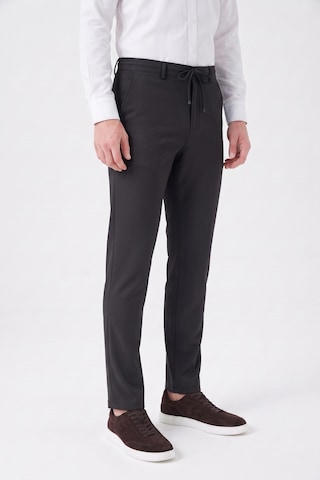 Günce Erkek Regular Kalıp Jogger Pantolon Armürlü Kumaş Bgl-st05633 Siyah