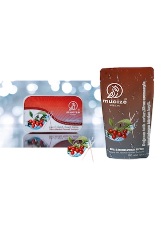 Mucize 2li Set 1 Metal 1 Refill Doypak 200x Kiraz-mentol Aromalı Kürdan