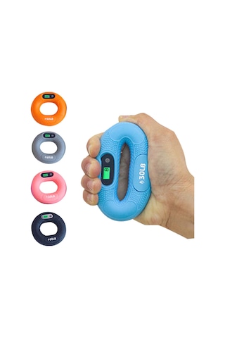 Sayaçlı El Güçlendirme Halkası - Akıllı Egzersiz Aleti - 30 Lb