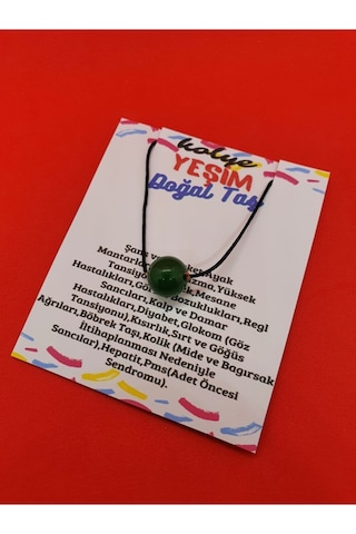 Sertifikalı Yeşim Taşı Kolye Ayarlanabilir Orijinal Doğal Taş Çok Fonksiyonlu Kolye Çok REnkli