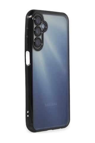 Samsung Uyumlu Galaxy A35 5g Kılıf Razer Lensli Silikon - Siyah Aklby-bsva58 standart