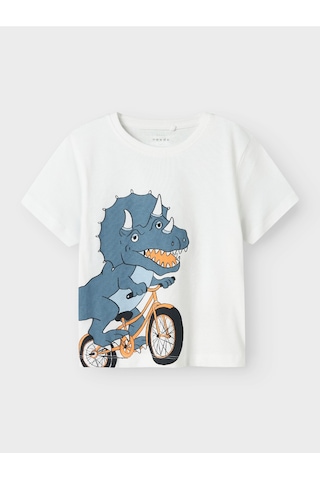 Name It Nmmvilasse Ss Nreg Top Erkek Çocuk T-shirt 13241571 Beyaz
