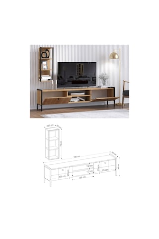 Decormet Paola Tv Sehpası Safir Meşe Diğer