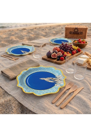 Onda Kağıt Tabak 23 Cm 12'li Paket Beyaz