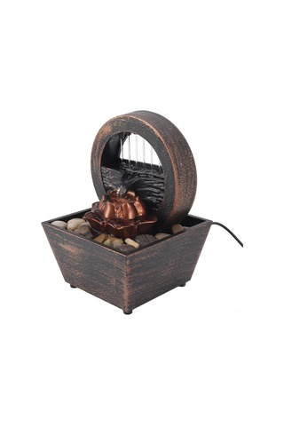 Yaozixa Usb İle Beslenen Led Işıklı Masaüstü Şelale Dekorasyonu - Sakinlik Ve Zekice Tasarım İle Ev/ofis Ortamını Güzelleştirin