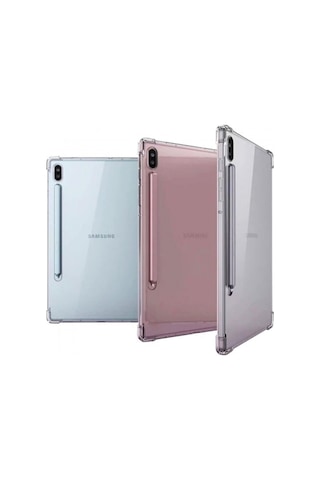 Samsung Galaxy Tab S7 Plus 12,4 T970 T737 T735 T730 Köşe Korumalı Airbagli Silikon Kılıf Arka Kapak