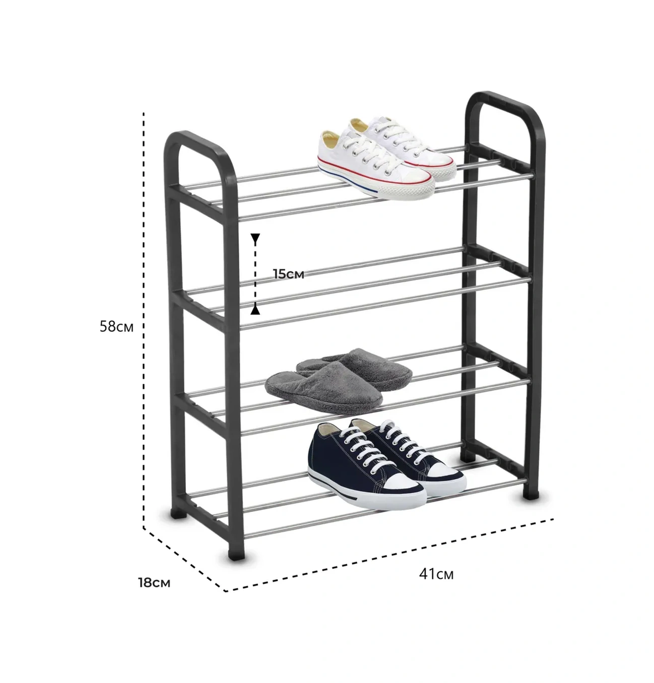 Kroffos Ayakkabı Dolabı Ayakkabı Standı 50285207 Siyah