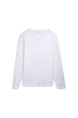 Ltb Uzun Kollu Bisiklet Yaka Basic Beyaz Sweatshırt Beyaz 2XL
