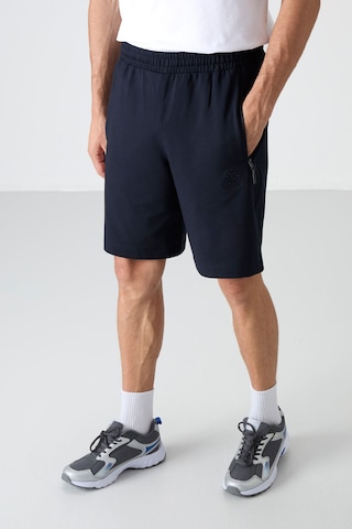 Standart Fit Basic 5li Paket Erkek Şort - 81136 Siyah - Mavi - Kırmızı