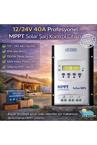 Havanesis Solar-40amps 12/24v 40a Mppt Şarj Kontrol Cihazı S40amps