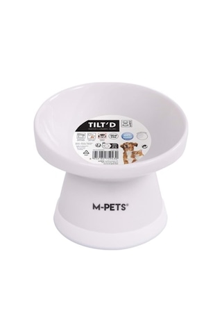 M-pets Tilt'd Raised Ceramic Bowl 150 Ml