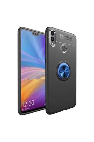 Huawei Honor 8C Kılıf Yüzüklü Magnetli Ravel Case