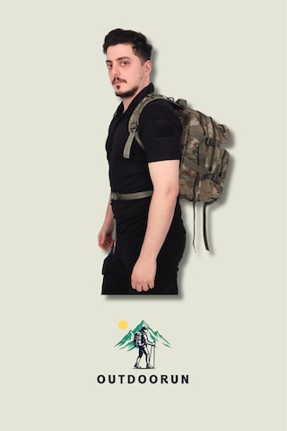 Outdoorun Tsk Kamuflaj 27 Litre Km Peç Alanlı Tactical Çanta Kamuflaj