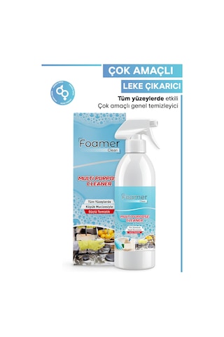 Foamer Clean Çok Amaçlı Leke ve Kir Çıkarıcı Köpük Sprey 500 ML