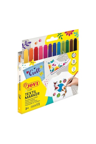 Jovı 1410 Decor Tekstil Kalemi - 12 Renk Beyaz