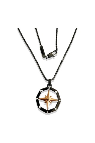 Ars-k021 Erkek Çelik Kolye Gri