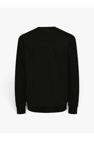 Only & Sons Onsluca Lıfe Reg Ls Crew Sweat Erkek Siyah Sweatshirt - 22035201