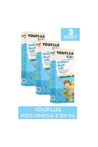 Youplus Kids Omega-3 150 Ml 3 Adet