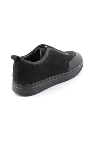 Bambi Siyah Nubuk Hakiki Deri Erkek Sneaker E01774017201