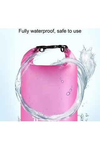 Zcjb Dış Mekan Su Geçirmez Tek Omuzlu Kuru Çanta Kuru Çuval Pvc Varil Çanta, Kapasite: 5l Turuncu Turuncu