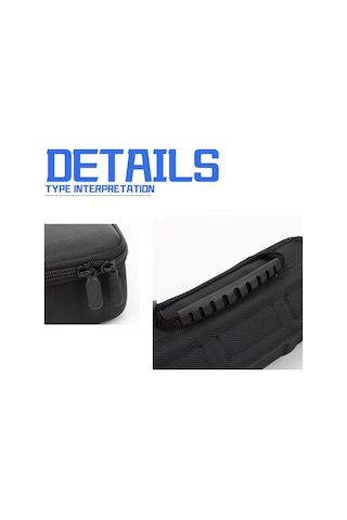 Vkemall Siyah 3 Konumlu Su Geçirmez, Basınç Ve Aşınmaya Dayanıklı Eva Saat Saklama Çantası