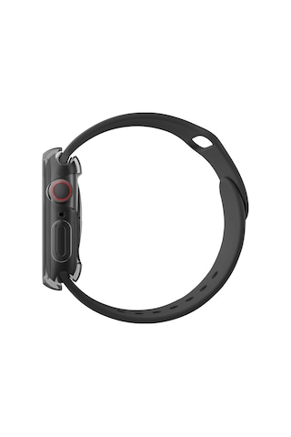 Apple Uyumlu Watch Se 2 Ve 3. Nesil 44mm Silikon Kılıf Garde Kasa Ve Ekran Koruyucu 2 İn 1 Yüksek Koruma