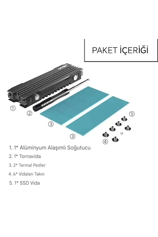 2280 M.2 Ssd Soğutucu Magnezyum Alüminyum Ps5/ps İcold 007