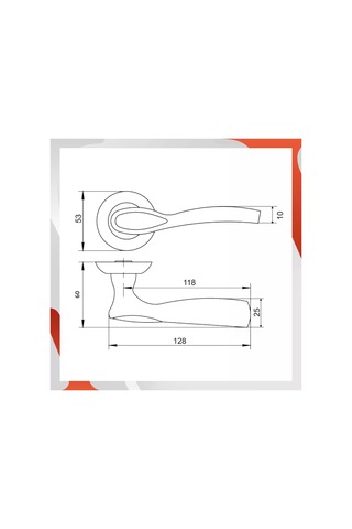 Vettore Bronz Renkli İç Kapı Sapı, Ayrı Bir Taban Üzerine Montaj 216720329