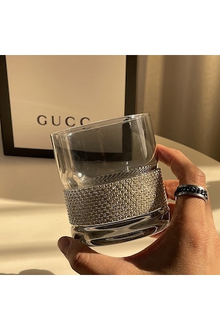 Işık Leks Elmas Kaplamalı Cam Kupa 301-400 Ml