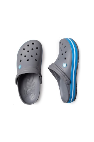 Crocs Unisex Crocband Terlik Charcoal/Ocean Gri