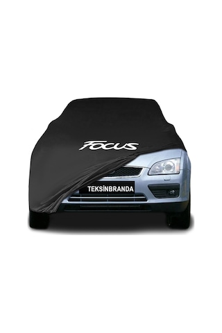 Ford Focus Sedan 2005 - 2010 Siyah Kumaş Araba Brandası Logolu Penye Branda Oto Branda