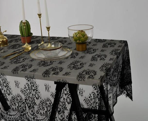Ultra Hafif Yumuşak Dantel Masa Örtüsü Hollow Bez Peçete Kafe Kitap Masa Örtüsü Ev Otel Tekstil Romantik Dekorasyon Masa Örtüleri 115 X 145