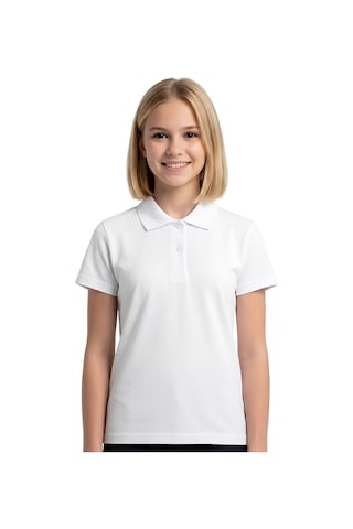 Modanino 2'li T-shirt -%100 Pamuk Ve Okul Tarz- Kız Çocuk 5-16 Yaş 12727at Beyaz