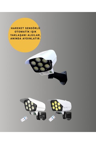 Kablosuz, Güneş Paneliyle Şarj Olan Dış Mekan Lambası 8-10 Saat