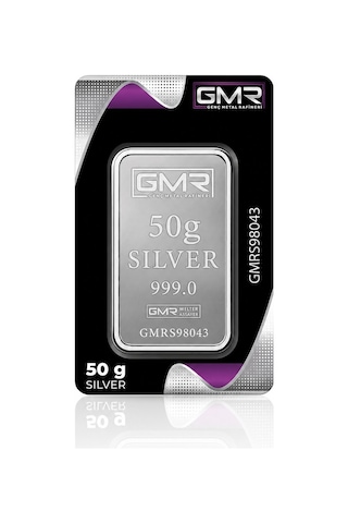 Agakulche 50 Gram 999.0 Ayar Gmr Külçe Gümüş