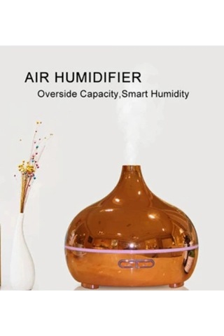 Ha Nemlendirici Parlak Gold Aromatik Oda Kokusu 550 Ml Kahve Aroma Difüzörü Buhar Nemlendırıcı