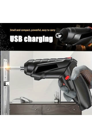 Tcherchi UL56058 Şarj Edilebilir Akülü Elektrikli Ev Tornavida Seti 48 Parça