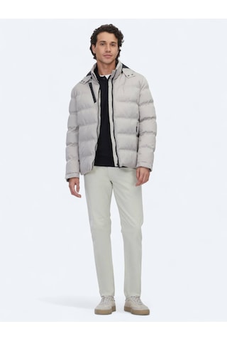 Kip Bej Regular Fit Kapüşonlu Casual Dokuma Mont