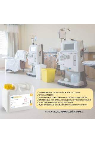 Acto Actodiacit Hemodiyaliz Cihazı Dezenfektanı 5 L