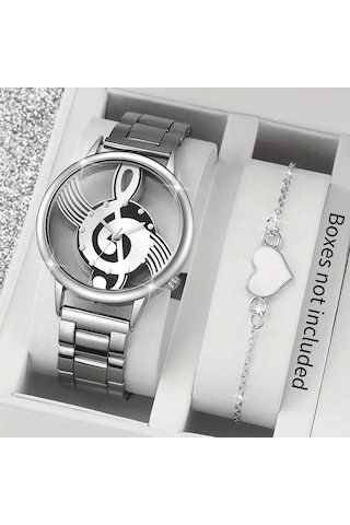 Nota Sol Anahtarlı Kol Saati Bileklik Hediyeli