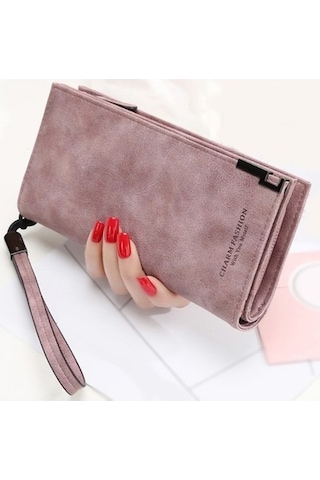 Linjinxu Uzun Cüzdan Fermuarlı Madeni Para Kesesi Kartlar Kimlik Tutucu Clutch Kadın Cüzdanı Yeşil Diğer Diğer